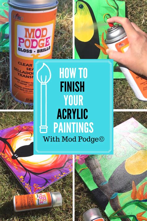 acrylic paint over mod podge|does modge podge seal paint.